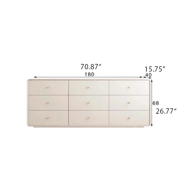 Modern Minimalist Bedroom Cabinet - Elegant Density Board Storage Chest with 8 Drawers for Stylish Organization hko-4608
