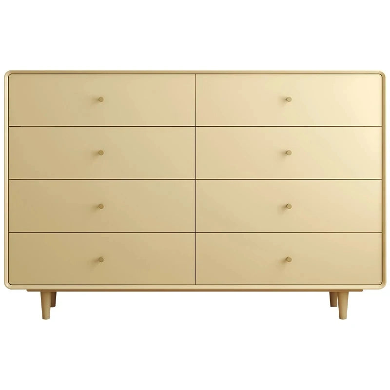 Modern Minimalist Bedroom Cabinet - Elegant Density Board Storage Chest with 8 Drawers for Stylish Organization hko-4608