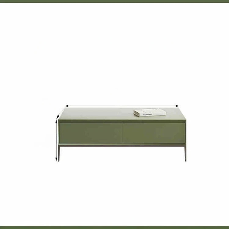 Stylish Green Density Board Coffee Table for Modern Living Rooms - Chic Home Furniture Solution hko-4623