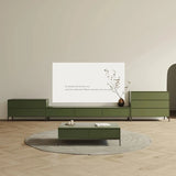 Stylish Green Density Board Cabinet with Sleek Design and Ample Storage for Modern Living Spaces hko-4628