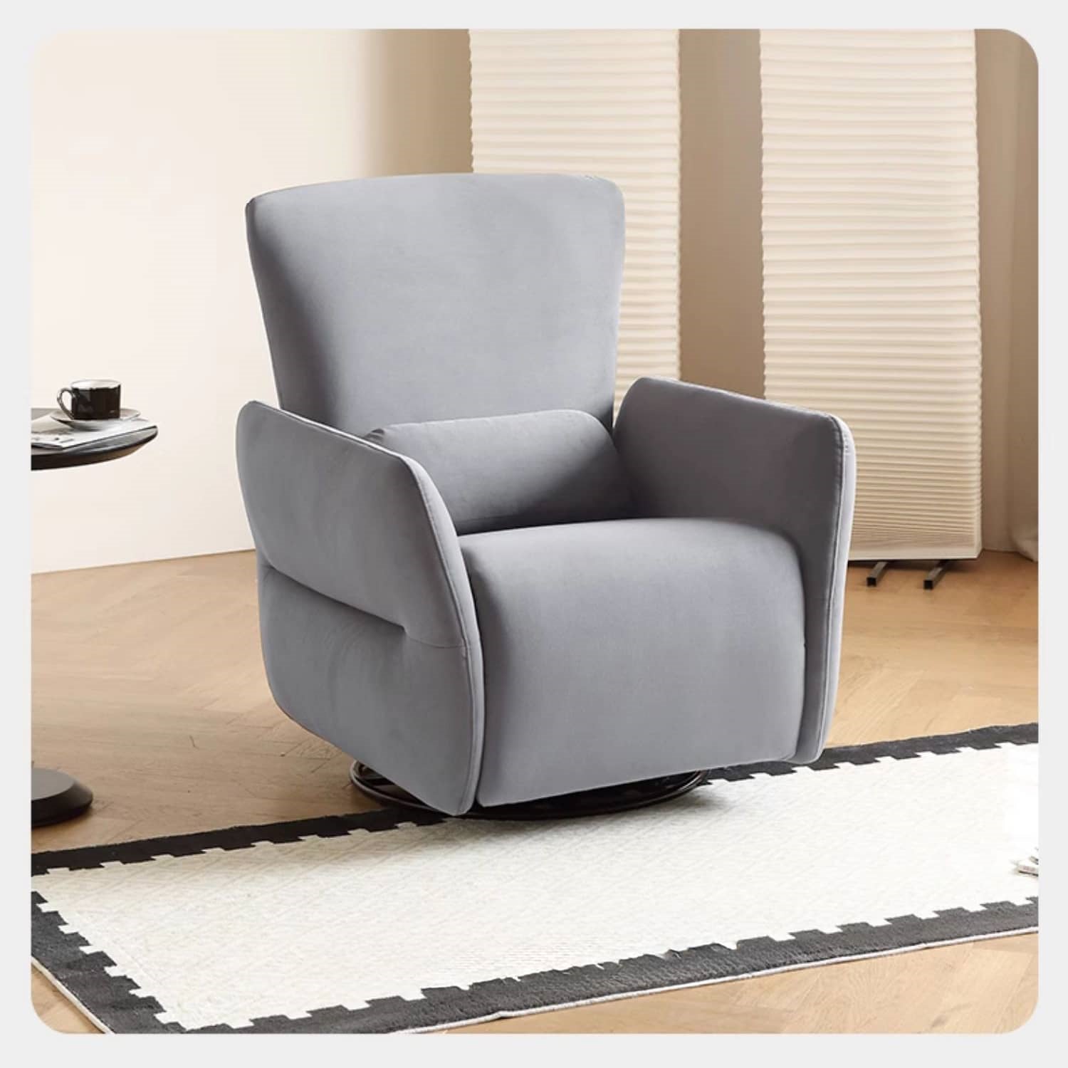 Elegant Beige and Gray Sofa Chair with Pine Wood Frame – Perfect for Stylish Living Spaces hksc-979