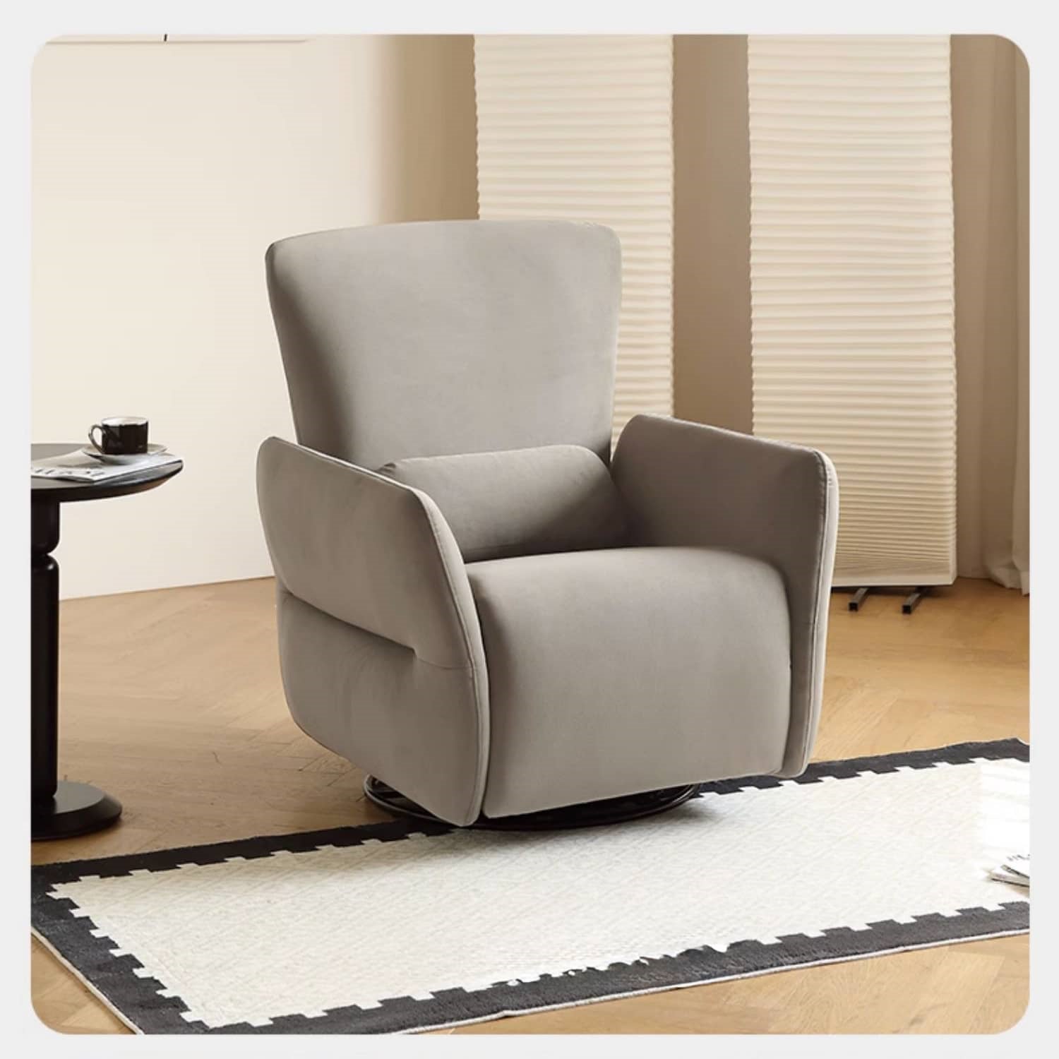 Elegant Beige and Gray Sofa Chair with Pine Wood Frame – Perfect for Stylish Living Spaces hksc-979