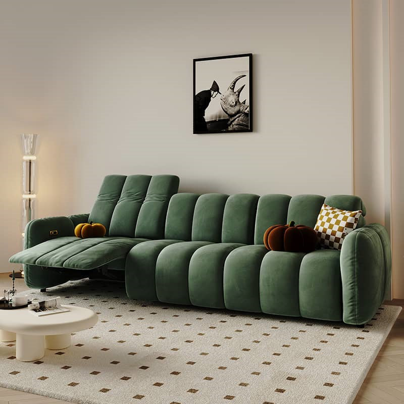 Modern Pine Wood Sofa - Beige, Gray, Green, BlueGray Fabric Options for Stylish Living Rooms hksc-989