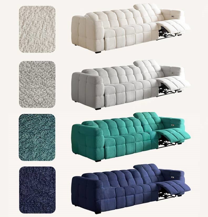 Stylish Multi-Color Sofa with Pine Wood Frame - Beige, Gray, Green, and Blue Options Available hksc-991