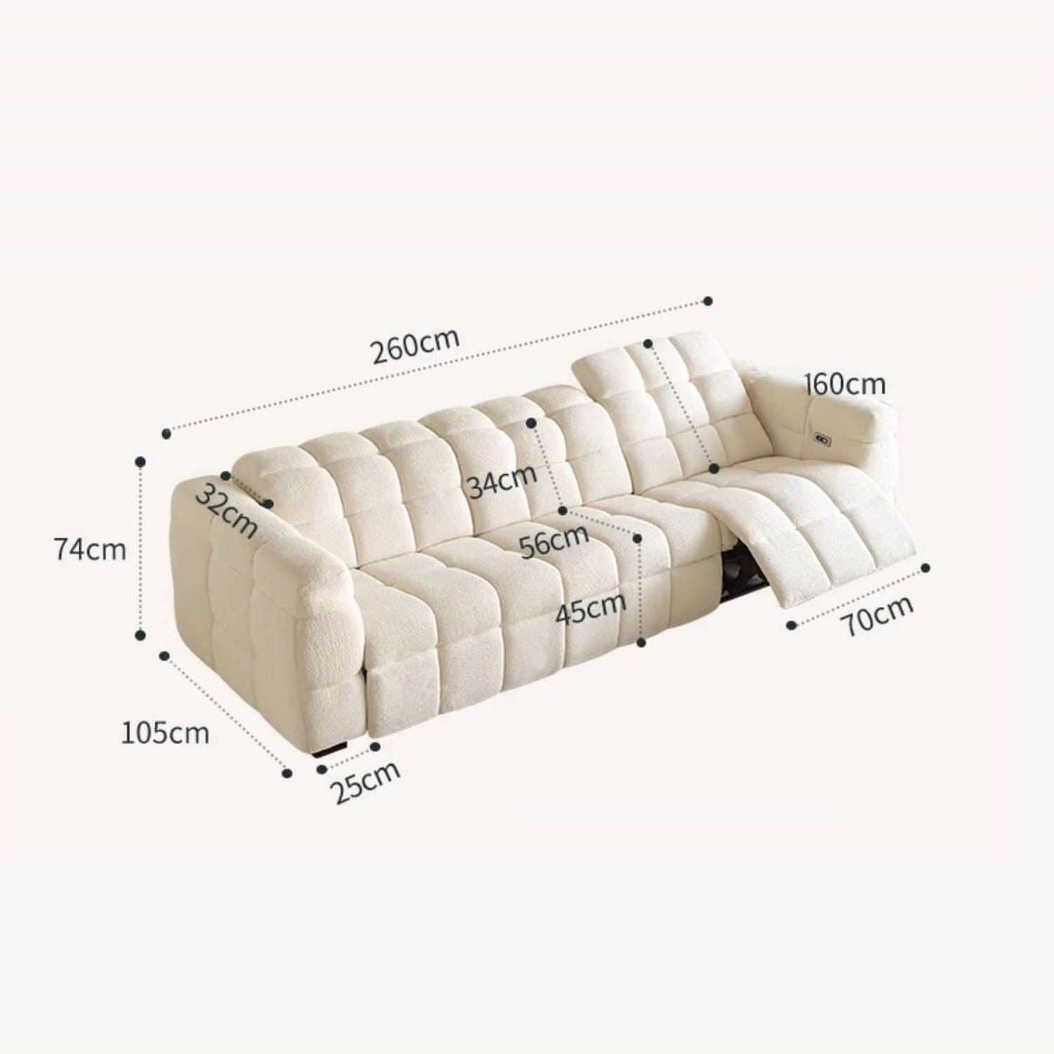 Stylish Multi-Color Sofa with Pine Wood Frame - Beige, Gray, Green, and Blue Options Available hksc-991