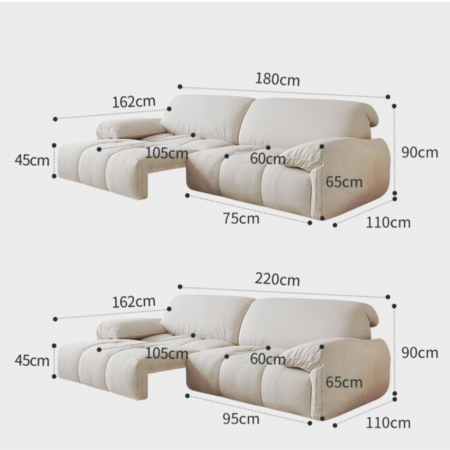 Stylish Beige and Dark Green Sofa with Gray Accents and Pine Wood Down Filling hksc-994