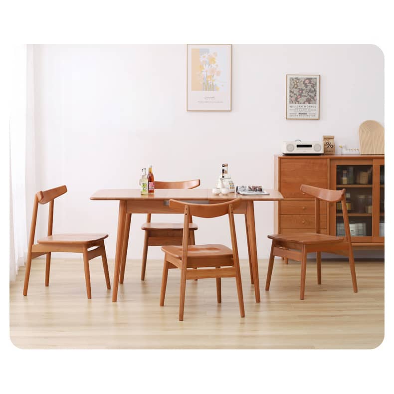 20.5‘’ Cherry Wood Dining Chair in Natural Wood Color - Perfect for Diningroom hldmz-714