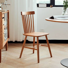 18.1‘’ Cherry Wood Dining Chair in Natural Wood Color – Perfect for Diningroom hldmz-715