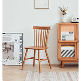 18.1‘’ Cherry Wood Dining Chair in Natural Wood Color – Perfect for Diningroom hldmz-715