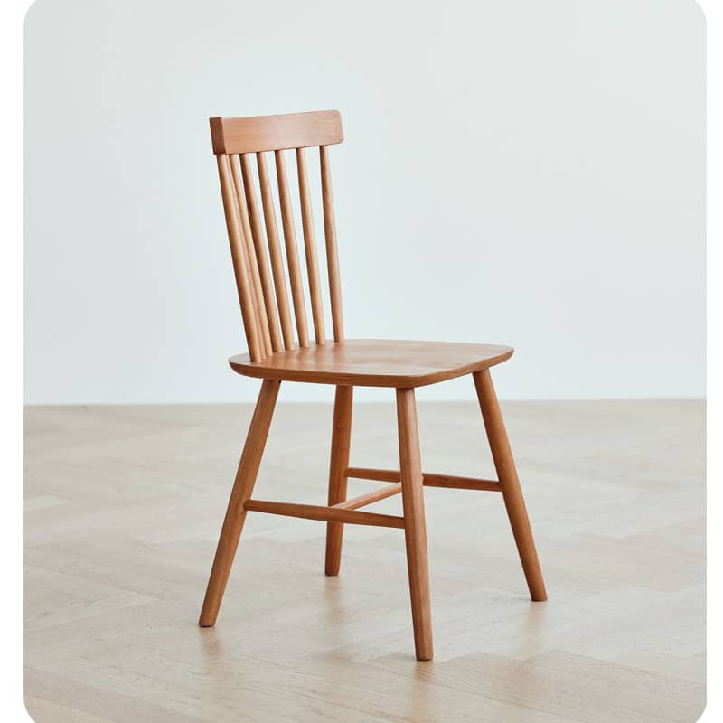 18.1‘’ Cherry Wood Dining Chair in Natural Wood Color – Perfect for Diningroom hldmz-715