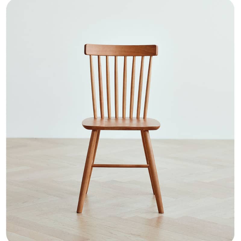 18.1‘’ Cherry Wood Dining Chair in Natural Wood Color – Perfect for Diningroom hldmz-715