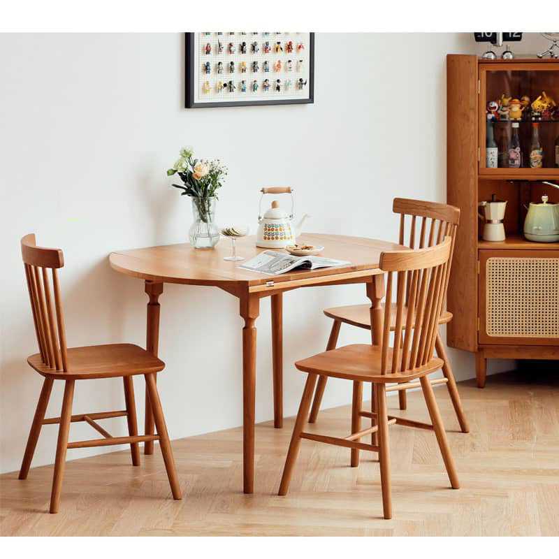 18.1‘’ Cherry Wood Dining Chair in Natural Wood Color – Perfect for Diningroom hldmz-715