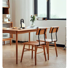 Modern Cherry Wood Dining Chair in Natural Wood Color for Diningroom hldmz-717