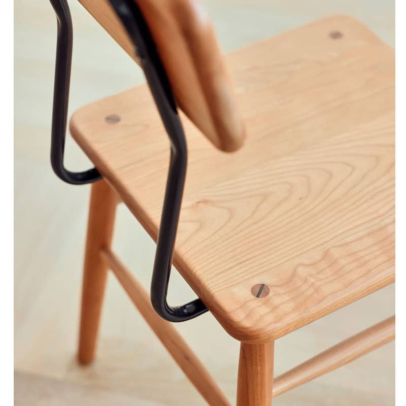 Modern Cherry Wood Dining Chair in Natural Wood Color for Diningroom hldmz-717