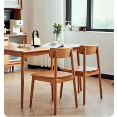 Minimalistic Cherry Wood Dining Chair for Diningroom Decor hldmz-718