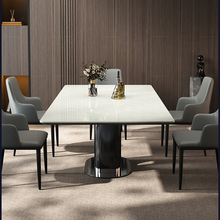 Sleek Ash Wood and Marble Dining Table - Modern Elegance for Your Home hlkwd-4100