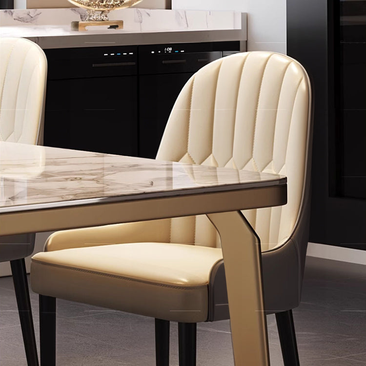 Elegant PU Leather Dining Chair - Modern Comfort & Style for Your Dining Room hlkwd-4103