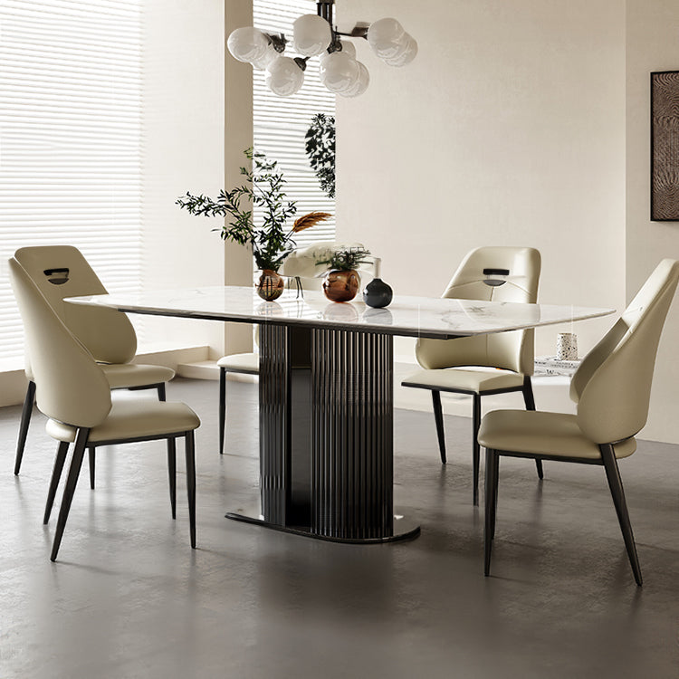 Elegant PU Leather Dining Chairs - Modern Comfort for Your Dining Room hlkwd-4107