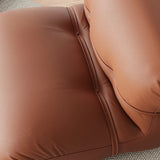 Stylish Pine Synthetic Leather Chair – Contemporary Comfort for Modern Living Spaces hmr-4786