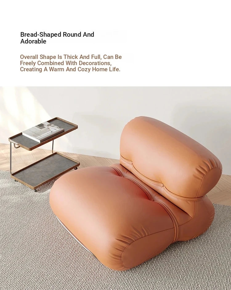 Stylish Pine Synthetic Leather Chair – Contemporary Comfort for Modern Living Spaces hmr-4786