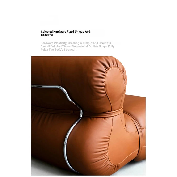 Stylish Pine Synthetic Leather Chair – Contemporary Comfort for Modern Living Spaces hmr-4786
