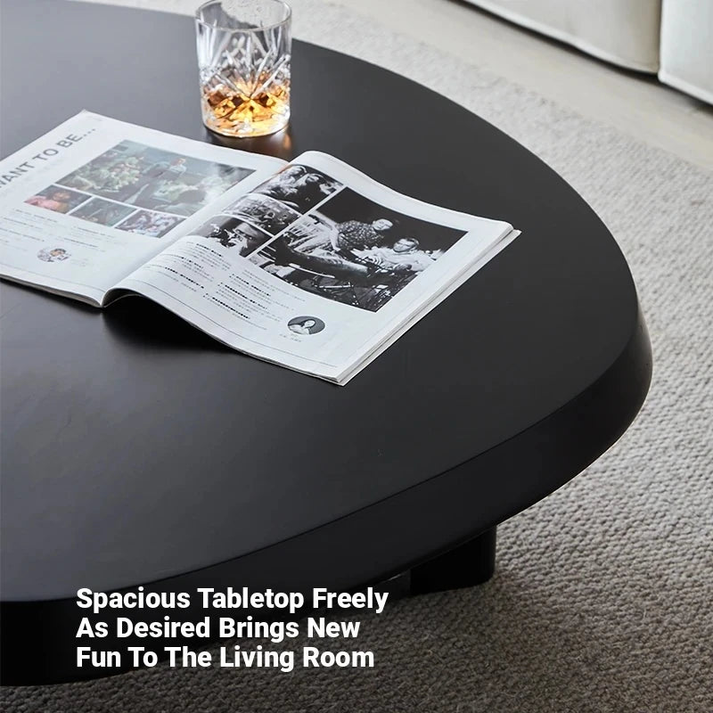 Stylish Ash Wood Coffee Table with Spacious Top - Perfect for Modern Living Rooms hmr-4787