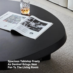 Stylish Ash Wood Coffee Table with Spacious Top - Perfect for Modern Living Rooms hmr-4787