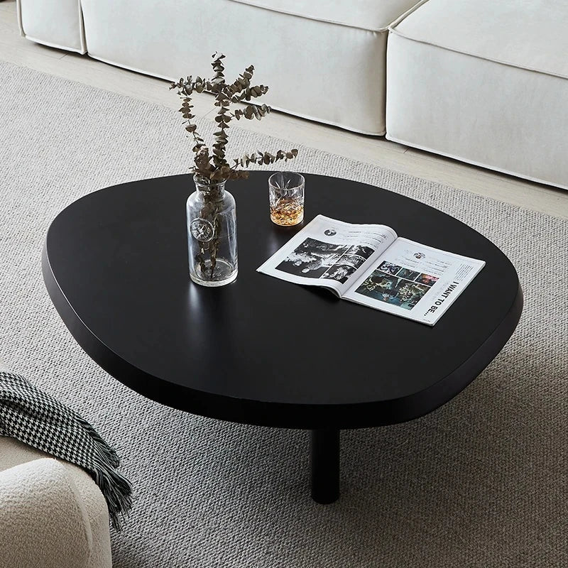 Stylish Ash Wood Coffee Table with Spacious Top - Perfect for Modern Living Rooms hmr-4787
