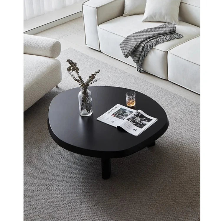 Stylish Ash Wood Coffee Table with Spacious Top - Perfect for Modern Living Rooms hmr-4787