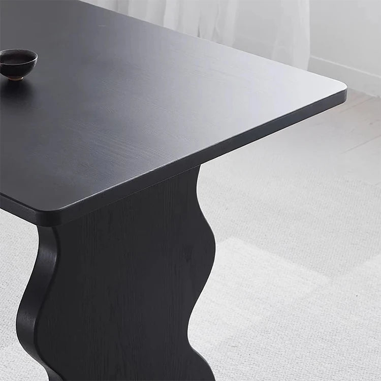 Stylish Ash Wood Dining Table - Modern Design for Elegant Home Interiors hmr-4789