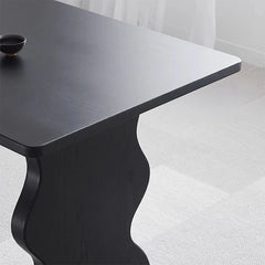 Stylish Ash Wood Dining Table - Modern Design for Elegant Home Interiors hmr-4789