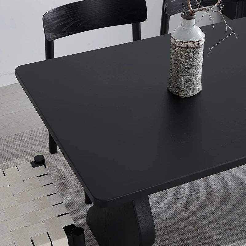 Stylish Ash Wood Dining Table - Modern Design for Elegant Home Interiors hmr-4789