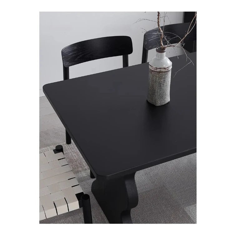 Stylish Ash Wood Dining Table - Modern Design for Elegant Home Interiors hmr-4789
