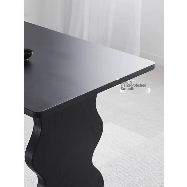 Stylish Ash Wood Dining Table - Modern Design for Elegant Home Interiors hmr-4789