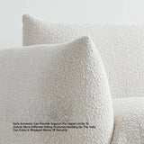 Stylish Pine Sofa with Plush Comfort - Modern White Upholstered Couch for Living Room hmr-4790