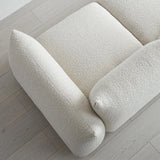 Stylish Pine Sofa with Plush Comfort - Modern White Upholstered Couch for Living Room hmr-4790