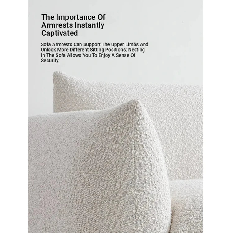 Stylish Pine Sofa with Plush Comfort - Modern White Upholstered Couch for Living Room hmr-4790