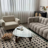 Stylish Stainless Steel Accent Chair with Plush Upholstery for Modern Living Spaces hmr-4791