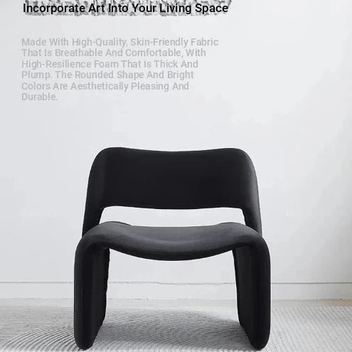 Stylish Black Pine Lounge Chair – Modern Design for Home Décor hmr-4798