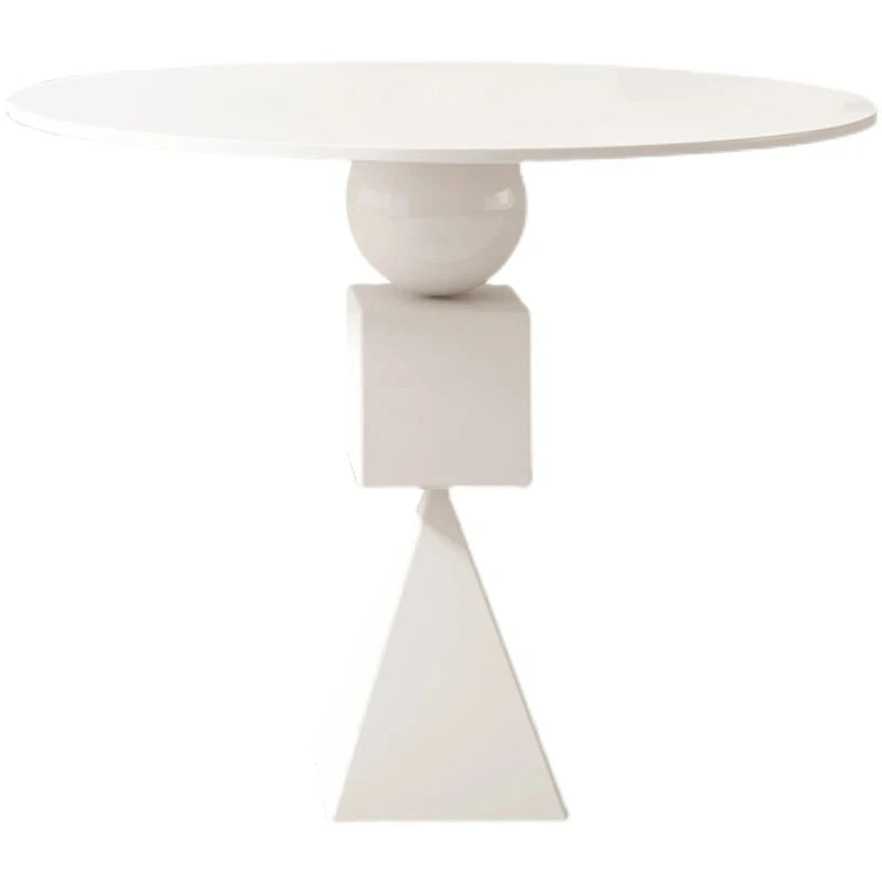 Stylish Oak Density Board Coffee Table - Modern Round Design for Living Room Elegance hmr-4799