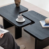 Sleek Ash Wood Coffee Table – Modern Look for Living Spaces hms-4050