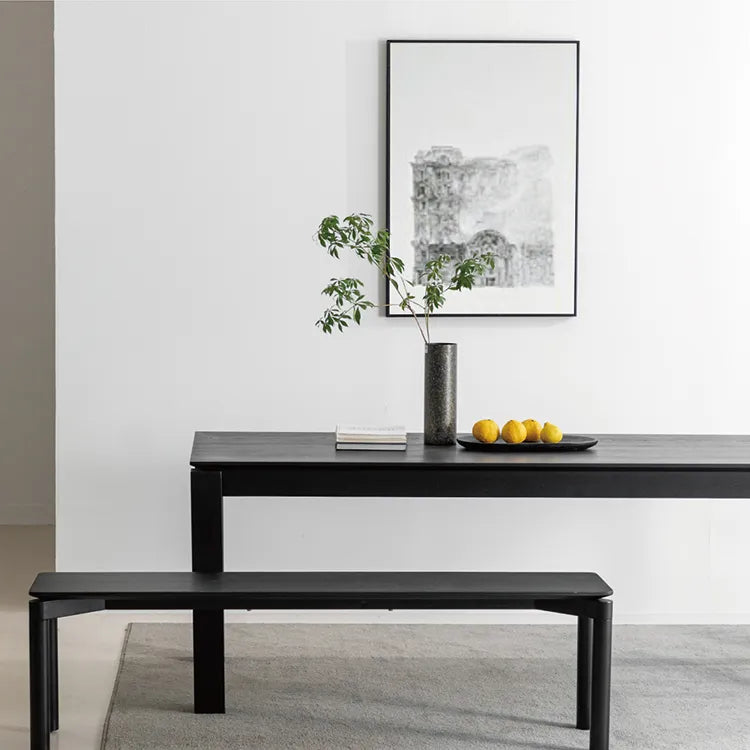 Modern Ash Wood Dining Table Set - Sleek & Stylish Design hms-4054