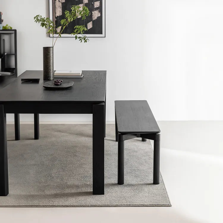 Modern Ash Wood Dining Table Set - Sleek & Stylish Design hms-4054