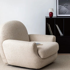 Luxury Solid Wood Armchair - Plush Comfort for Living Spaces hms-4064