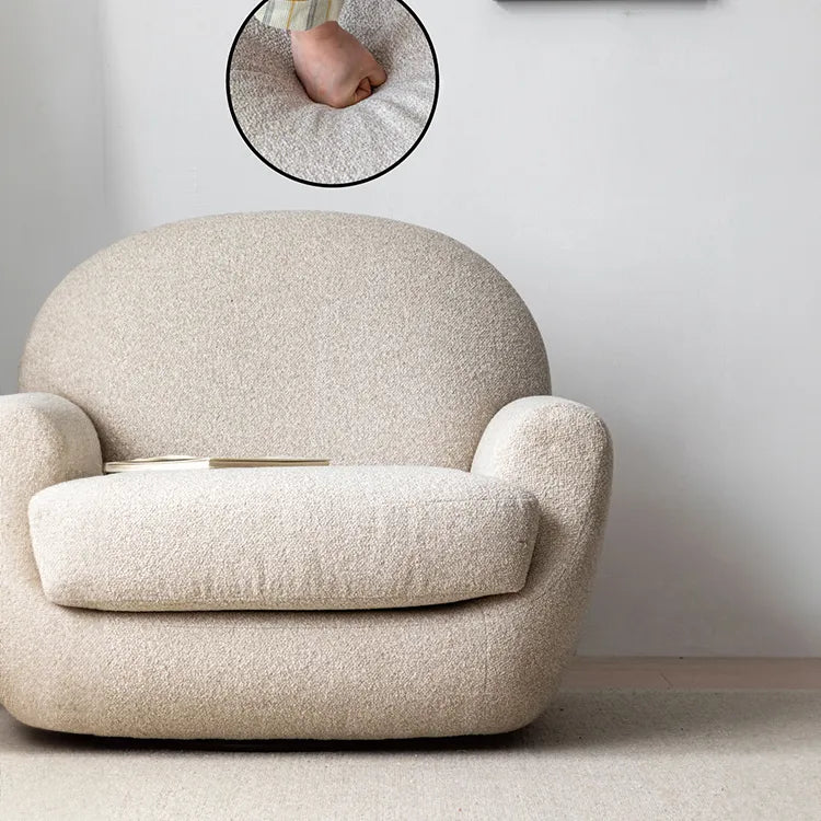 Luxury Solid Wood Armchair - Plush Comfort for Living Spaces hms-4064