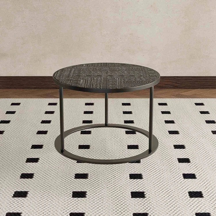 Stylish Acrylic Stainless Steel Coffee Table Set - Modern Nesting Tables for Living Room Decor hmsf-4668