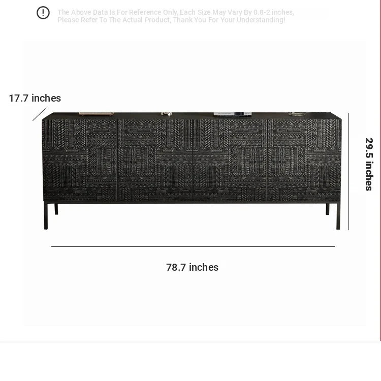 Stylish Solid Wood and Acrylic Cabinet with Unique Textured Design – Perfect for Modern Living Spaces hmsf-4670