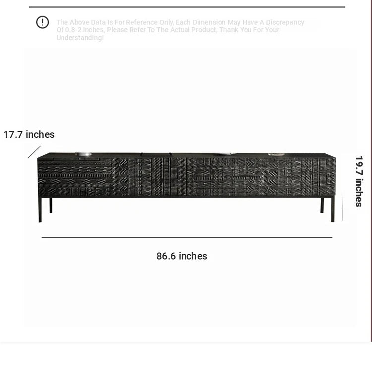 Elegant Solid Wood Acrylic TV Cabinet with Intricate Pattern Design - Modern Storage Solution for Living Room hmsf-4671