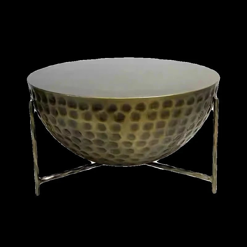 Stylish Trio of Modern Coffee Tables in Vibrant Metallic Finishes – Perfect for Any Living Space hmsf-4678