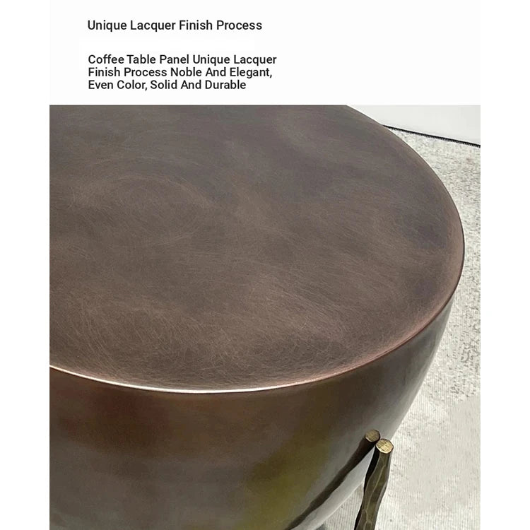Stylish Trio of Modern Coffee Tables in Vibrant Metallic Finishes – Perfect for Any Living Space hmsf-4678